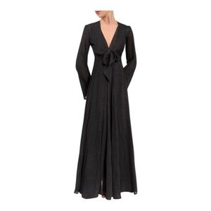 Everyday Ritual Diana Duster Robe Cloud Cotton‎ NWOT Size L Black